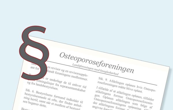 Osteoporoseforeningens vedtægter og generalforsamling